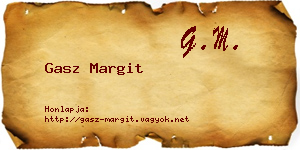 Gasz Margit névjegykártya